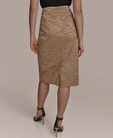 Donna Karan New York Women's Crinkled Pencil Skirt