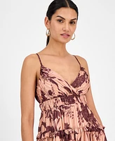 Rachel Roy Women's Chloe Floral-Chiffon Tiered Maxi Dress