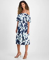 Rachel Roy Women's Sable Off-The-Shoulder Midi Dress