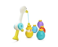 Sperric Toddler Egret Magnetic Fishing Game Bath Toy with Fishing Rod & Surprise Animal Eggs, Floating Water Toy Kids, Fun Hand-Eye Coordination Game