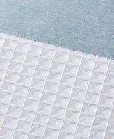 Madison Park Spa Waffle 3M-Scotchgard Shower Curtain