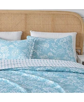 Linery & Co. Delicate Floral Microfiber Quilt Set With Shams