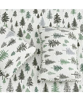 Linery & Co. Rustic Lodge Trees Microfiber Quilt Set With Shams