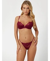 Guess Women's Rebecca Floral Lace Balcony Bra