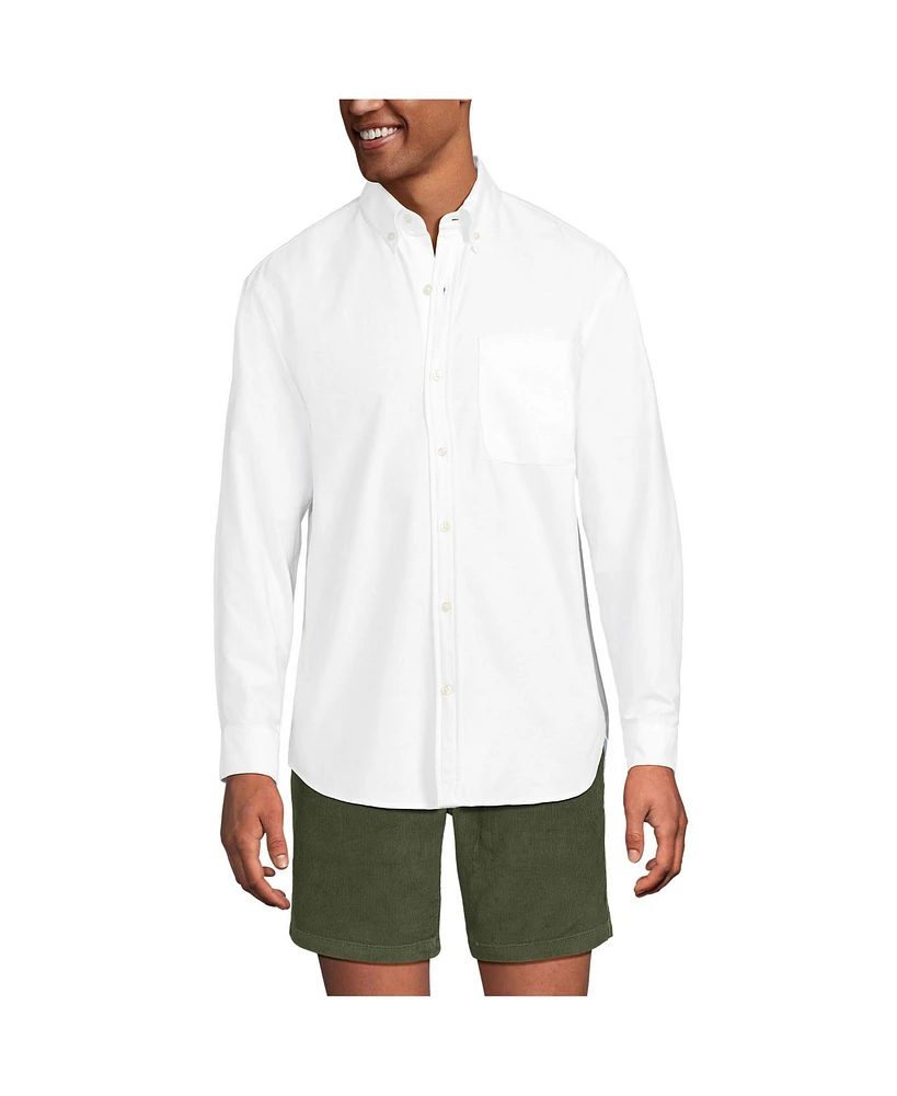 Lands' End Men's Relaxed Sail Rigger Oxford Shirt