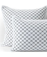 Lands' End Embroidered Diamond Double Voile Sham