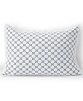 Lands' End Embroidered Diamond Double Voile Sham