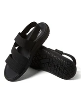 Dearfoams Women's Emilia Elastic Gore Strappy Sandal