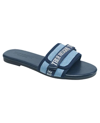 True Religion Ladies Missy Logo Adjustable Sandal