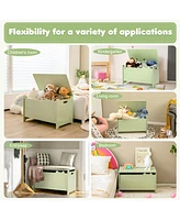 Wooden Kids Toy Box with Safety Hinge