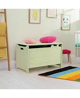 Wooden Kids Toy Box with Safety Hinge