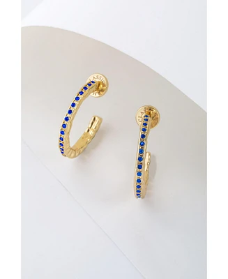 Stella Molten Color Cubic Zirconia Hoop Earrings