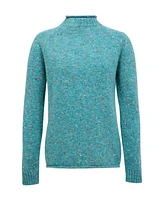 Celtic & Co. Women's Donegal Mock Neck Sweater