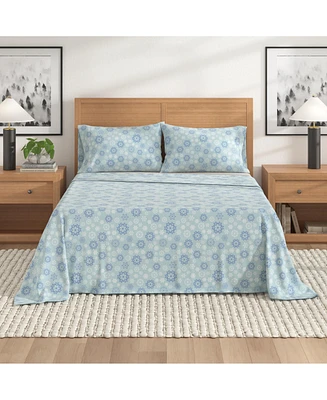 Turkish Cotton Double-Brushed Printed Flannel Bed Sheet Set