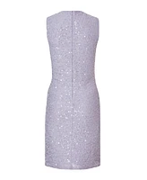 Quiz Women's Sequin Jersey Mini Dress with Ruched Strap