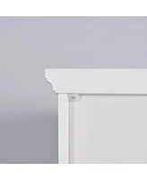 Bathroom Floor Storage Cabinet with 2 Doors Living Room Wooden Cabinet with 6 Shelves 15.75 x 11.81 x 66.93 inch