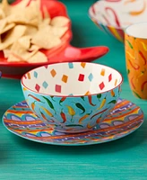 Certified International Caliente All-Purpose Bowls, Set of 6, Service for 6