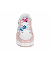Bebe Little Girls Court with Decorative Screen Print Sneakers