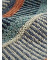 Celtic & Co. Women's Statement Stripe Donegal Wool Sweater