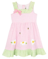 Rare Editions Toddler and Little Girls Daisy Seersucker Dress