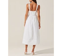 Astr the Label Women's Helia Cotton Midi Dress