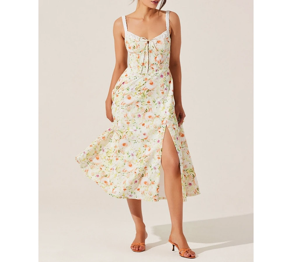 Astr the Label Women's Julietta Milkmaid Midi Dress