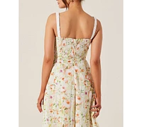 Astr the Label Women's Julietta Milkmaid Midi Dress