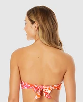 Anne Cole Women's Tie Dye Foulard Twist Bandeau Bikini Top