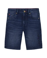 Tommy Hilfiger Big Boys Script Logo Denim Shorts