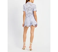En Saison Women's Brynlee Belted Shorts