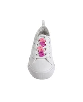 Bebe Little Girls Low Top with Rhinestone Spray Sneakers
