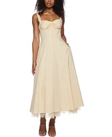 Alex & Sophia Juniors' Ruched-Front Midi Dress