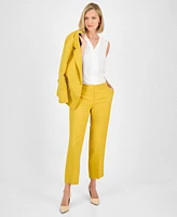 Kasper Women's Mid-Rise Straight-Leg Ankle Pants, Regular & Petite