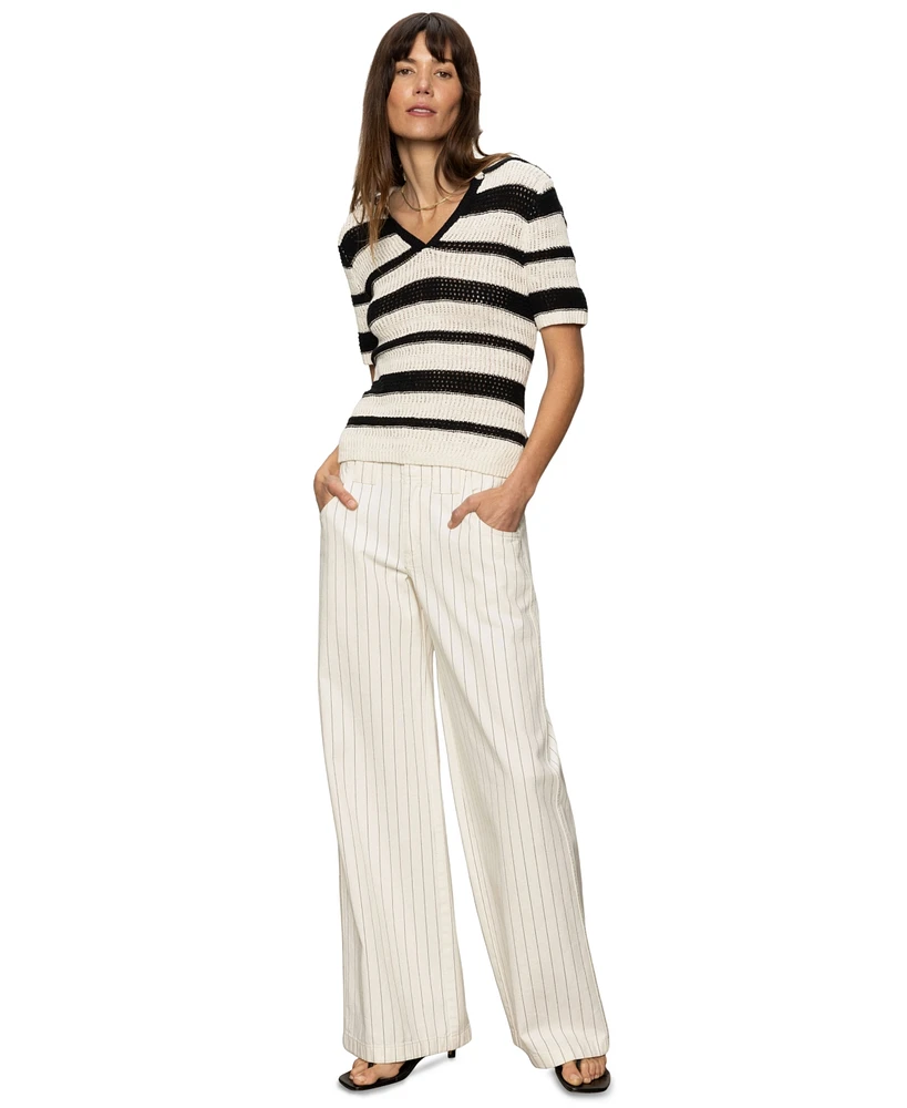 Sanctuary Women's Arden Striped Wide-Leg Pants