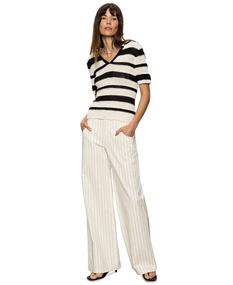 Sanctuary Women's Arden Striped Wide-Leg Pants