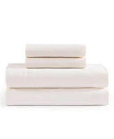 Tommy Hilfiger Solid 200-Thread Count Cotton Percale -Pc. Sheet Set