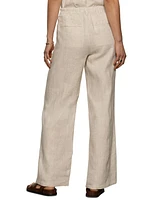Sanctuary Women's Hopper Linen Straight-Leg Pants