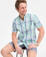 Club Room Men's Woven Plaid Shirt, Exclusively at Macy's