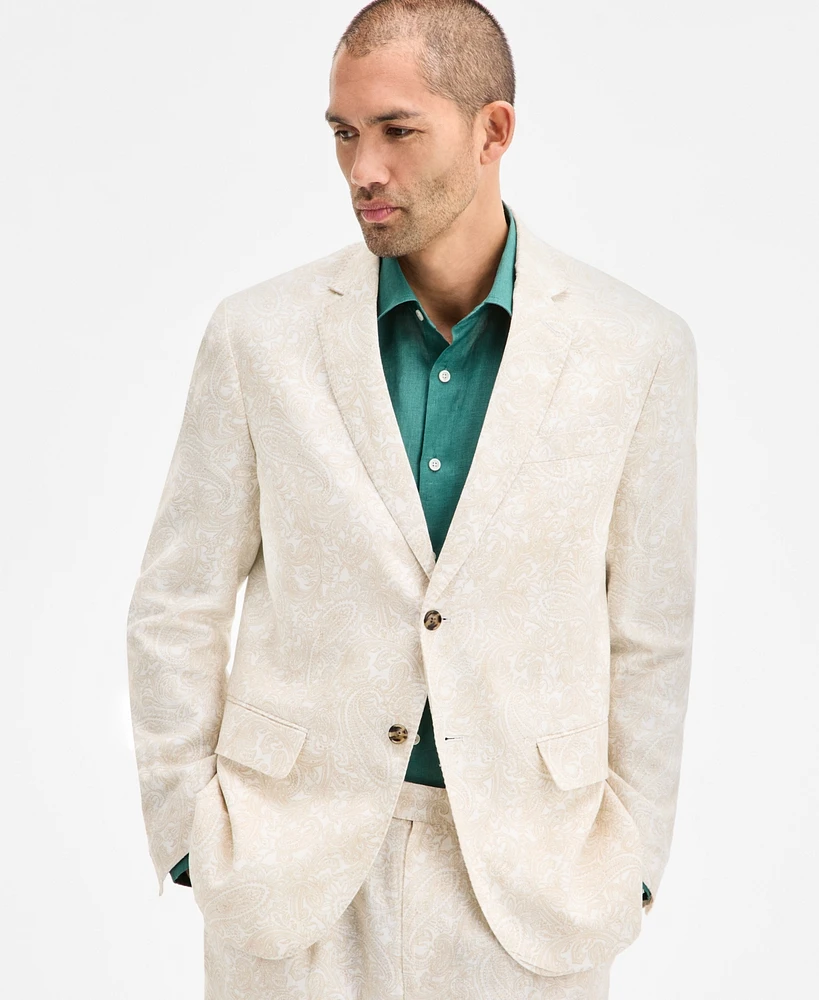 Club Room Men's Linen Paisley Blazer, Exclusively at Macy's
