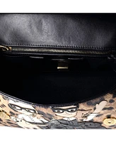Pre-Owned Dolce & Gabbana Small Family Miss Sicily Bag Patchwork Saffiano Leather