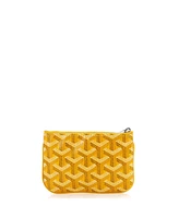 Pre-Owned Goyard Mini Senat Zip Pouch Coated Canvas