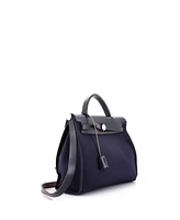 Pre-Owned Hermes Pm Herbag Toile and Leather