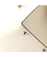 Pre-Owned Hermes Kelly 28 Handbag Light Epsom with Palladium Hardware