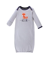 Hudson Baby Baby Boys Hudson Cotton Gowns, Wild One, Preemie/Newborn