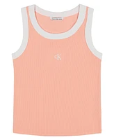 Calvin Klein Big Girls Contrast Rib Tank Top