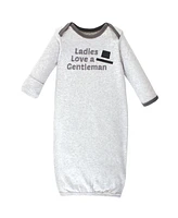 Luvable Friends Baby Boys Cotton Gowns, Ladies, Preemie-Newborn