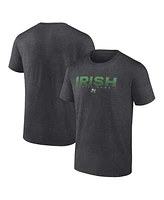 Fanatics Men's Heather Charcoal Notre Dame Fighting Irish Iconic Battle Scars T-Shirt