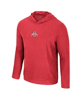 Colosseum Men's Scarlet Ohio State Buckeyes Long Sleeve Hooded T-Shirt