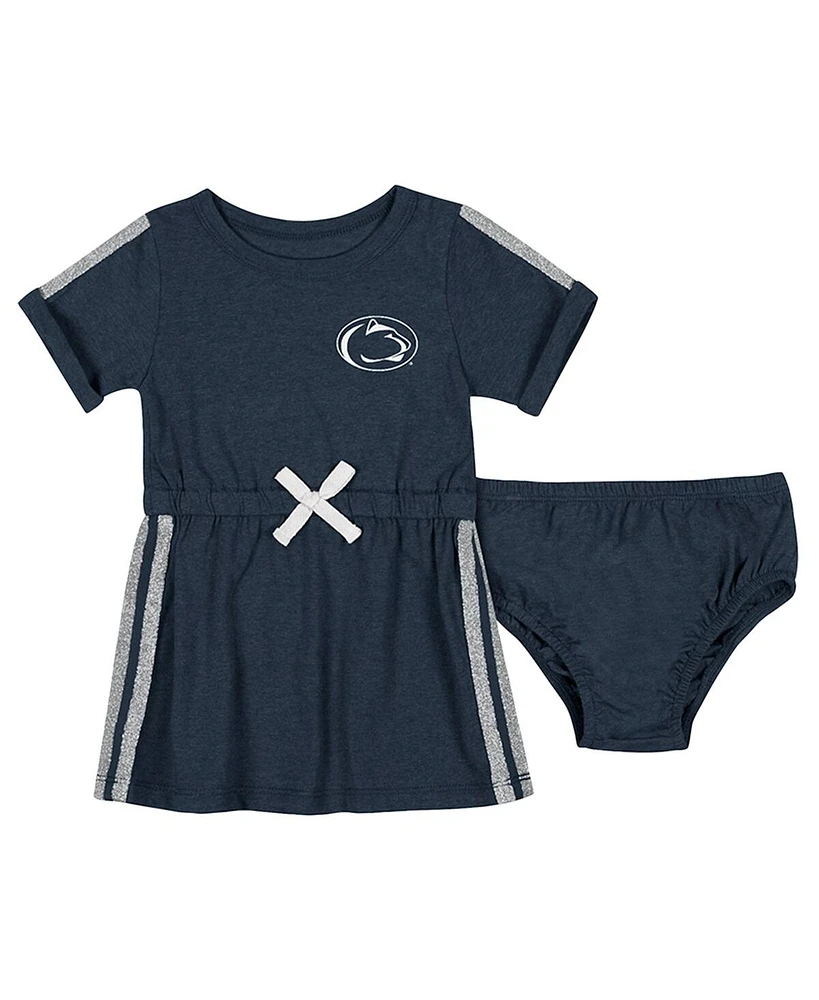 Colosseum Baby Boys and Girls Navy Penn State Nittany Lions Xur Dress Bloomer Set