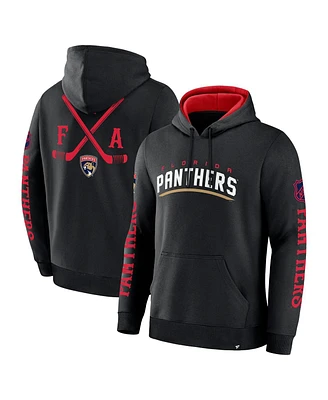 Fanatics Men's Black Florida Panthers Big City Legacy Fleece Pullover Hoodie